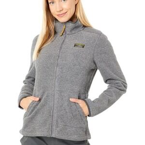 LL Bean Jacket Medium Charcoal Gray Mountain Classic Fleece Outdoor Gorpcore